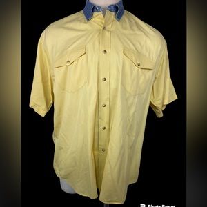 Texas Authentic Dry Goods Short Sleeve Button Up Shirt Men’s XL